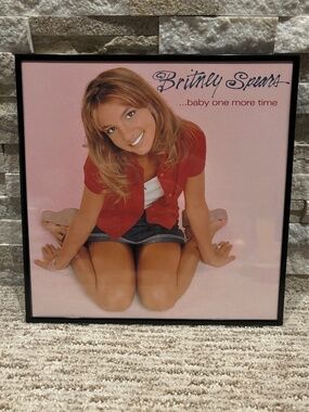 Britney Spears Baby One More Time Rare Urban Outfitters Clear Vinyl And LP Frame